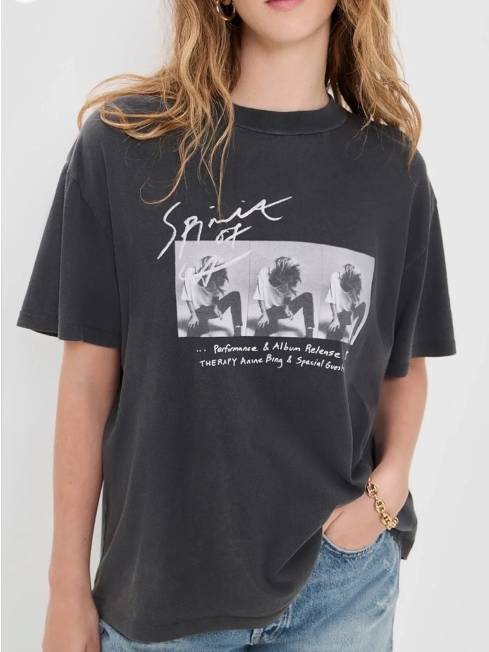 ANINE BING ASHTON SPIRIT OF CONCERT TEE NWT NEW W/ TAGS SIZE MED MEDIUM M